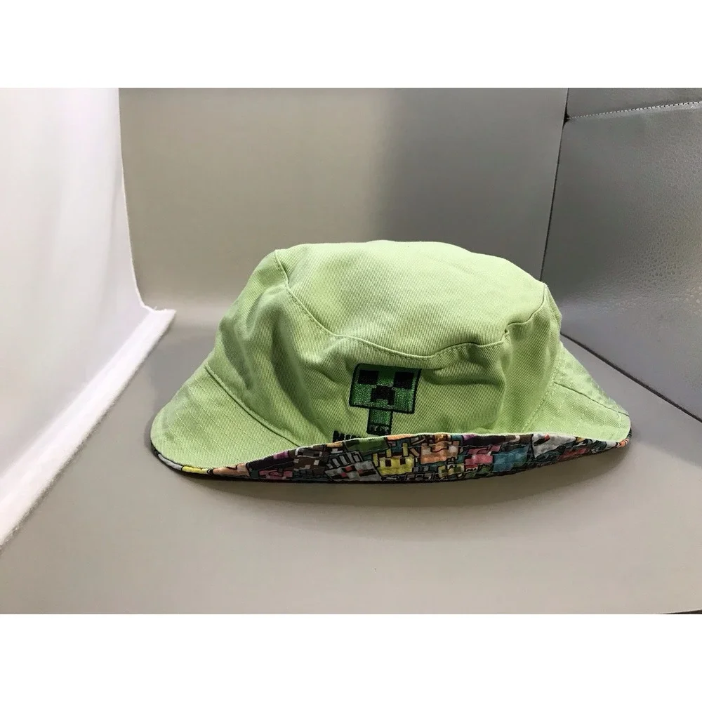Kids‎ Unisex Mojang Green Reversible Minecraft Bucket Hat